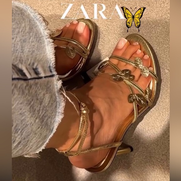 ZARA LEAF SANDALS - Picture 9 of 14
